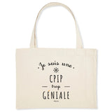 Grand Cabas - Une CPIP trop Géniale - Cadeau éco-responsable - Cadeau Personnalisable - Cadeaux-Positifs.com -Unique-Blanc-