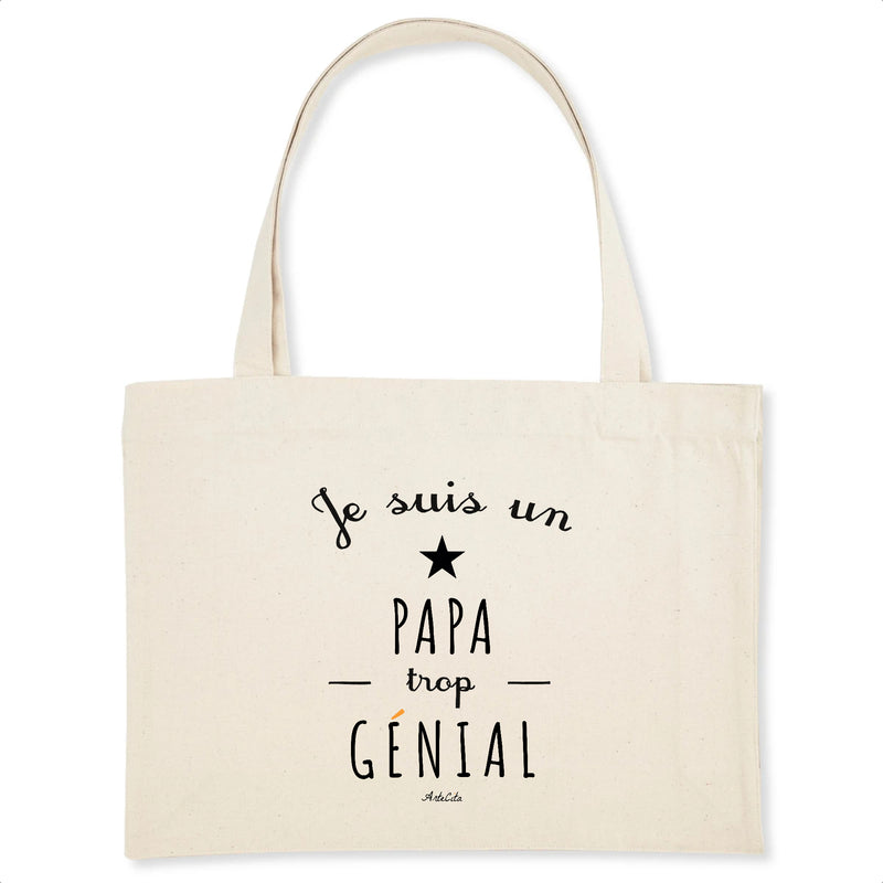 Cadeau anniversaire : Grand Cabas - Un Papa trop Génial - Cadeau Original - Cadeau Personnalisable - Cadeaux-Positifs.com -Unique-Blanc-