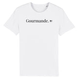 T-Shirt - Gourmande - Coton Bio - 7 Coloris - Cadeau Original - Cadeau Personnalisable - Cadeaux-Positifs.com -XS-Blanc-