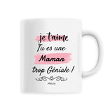 Mug - Maman Je t'aime - 6 Coloris - Cadeau Original - Cadeau Personnalisable - Cadeaux-Positifs.com -Unique-Blanc-