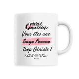 Mug - Merci Sage Femme - 6 Coloris - Cadeau Original - Cadeau Personnalisable - Cadeaux-Positifs.com -Unique-Blanc-