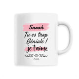 Mug - Sarah je t'aime - 6 Coloris - Cadeau Tendre - Cadeau Personnalisable - Cadeaux-Positifs.com -Unique-Blanc-