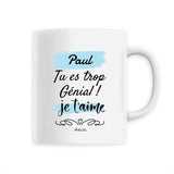 Mug - Paul je t'aime - 6 Coloris - Cadeau Tendre - Cadeau Personnalisable - Cadeaux-Positifs.com -Unique-Blanc-