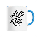 Mug - Let's Kiss - Céramique Premium - 6 Coloris - Cadeau Personnalisable - Cadeaux-Positifs.com -Unique-Bleu-