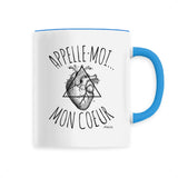 Mug - Appelle-Moi mon Coeur - 6 Coloris - Cadeau Original - Cadeau Personnalisable - Cadeaux-Positifs.com -Unique-Bleu-