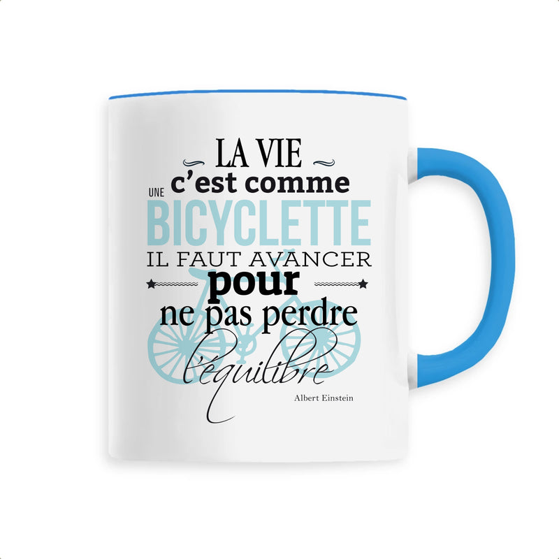 Cadeau anniversaire : Mug - Citation Albert Einstein - 6 Coloris - Cadeau Unique - Cadeau Personnalisable - Cadeaux-Positifs.com -Unique-Bleu-