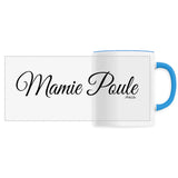 Mug - Mamie Poule (Cursif) - 6 Coloris - Cadeau Original - Cadeau Personnalisable - Cadeaux-Positifs.com -Unique-Bleu-