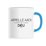 Mug - Appelle-moi Dieu - 6 Coloris - Cadeau Original - Cadeau Personnalisable - Cadeaux-Positifs.com -Unique-Bleu-