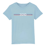 T-Shirt Enfant - Année 2010 - Coton Bio - 5 Coloris - Cadeau Personnalisable - Cadeaux-Positifs.com -3-4 ans-Bleu-