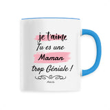 Mug - Maman Je t'aime - 6 Coloris - Cadeau Original - Cadeau Personnalisable - Cadeaux-Positifs.com -Unique-Bleu-