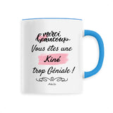 Mug - Merci vous êtes une Kiné trop Géniale - 6 Coloris - Cadeau Personnalisable - Cadeaux-Positifs.com -Unique-Bleu-