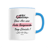 Mug - Merci Aide Soignante - 6 Coloris - Cadeau Original - Cadeau Personnalisable - Cadeaux-Positifs.com -Unique-Bleu-