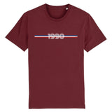 T-Shirt - Année 1990 - Coton Bio - 7 Coloris - Cadeau Original - Cadeau Personnalisable - Cadeaux-Positifs.com -XS-Bordeaux-