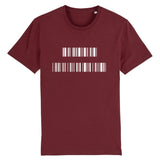 T-Shirt Personnalisable - MESSAGE CODÉ - Coton Bio - Unisexe - Cadeau Unique - Cadeau Personnalisable - Cadeaux-Positifs.com -XS-Bordeaux-