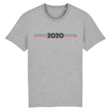 T-Shirt - Année 2020 - Coton Bio - Unisexe - 7 Coloris - Cadeau Personnalisable - Cadeaux-Positifs.com -XS-Gris-