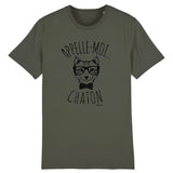 T-Shirt - Appelle-moi Chaton - Coton Bio - Unisexe - Cadeau Original - Cadeau Personnalisable - Cadeaux-Positifs.com -XS-Kaki-