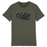 T-Shirt - Love - Coton Bio - 5 Coloris - Cadeau Personnalisable - Cadeaux-Positifs.com -XS-Kaki-