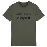 T-Shirt - Appelle-moi Chouchou - Coton Bio - Unisexe - Cadeau Original - Cadeau Personnalisable - Cadeaux-Positifs.com -XS-Kaki-