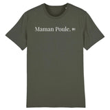 T-Shirt - Maman Poule - Coton Bio - 7 Coloris - Cadeau Original - Cadeau Personnalisable - Cadeaux-Positifs.com -XS-Kaki-