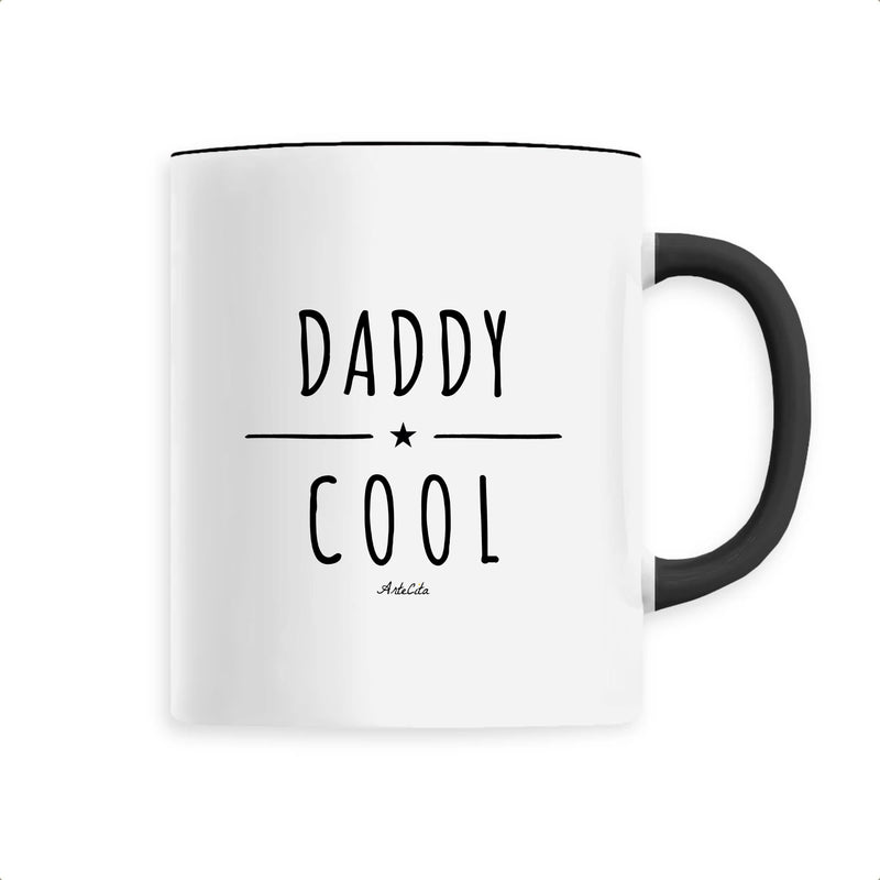 Cadeau anniversaire : Mug - Daddy Cool - Céramique Premium - 6 Coloris - Cadeau Original - Cadeau Personnalisable - Cadeaux-Positifs.com -Unique-Noir-