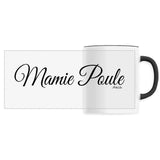 Mug - Mamie Poule (Cursif) - 6 Coloris - Cadeau Original - Cadeau Personnalisable - Cadeaux-Positifs.com -Unique-Noir-