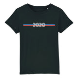 T-Shirt Enfant - Année 2020 - Coton Bio - 5 Coloris - Cadeau Personnalisable - Cadeaux-Positifs.com -3-4 ans-Noir-