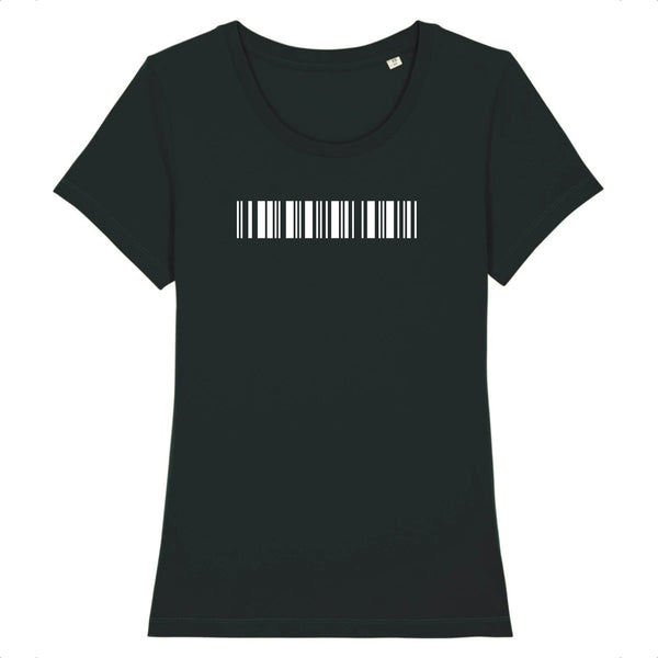 T-Shirt Premium Ajusté Personnalisable - MESSAGE CODÉ - Femme - Coton Bio - Cadeau Unique - Cadeau Personnalisable - Cadeaux-Positifs.com -XS-Noir-