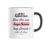 Mug - Merci Sage Femme - 6 Coloris - Cadeau Original - Cadeau Personnalisable - Cadeaux-Positifs.com -Unique-Noir-