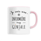 Mug - Une Infirmière trop Géniale - 6 Coloris - Cadeau Original - Cadeau Personnalisable - Cadeaux-Positifs.com -Unique-Rose-