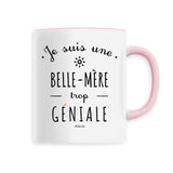 Mug - Une Belle-Mère trop Géniale - 6 Coloris - Cadeau Original - Cadeau Personnalisable - Cadeaux-Positifs.com -Unique-Rose-