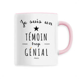 Mug - Un Témoin trop Génial - 6 Coloris - Cadeau Original - Cadeau Personnalisable - Cadeaux-Positifs.com -Unique-Rose-