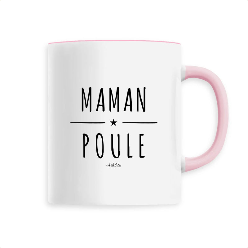 Cadeau anniversaire : Mug - Maman Poule - 6 Coloris - Cadeau Original - Cadeau Personnalisable - Cadeaux-Positifs.com -Unique-Rose-