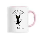 Mug - Chat Glisse - 6 Coloris - Cadeau Original - Cadeau Personnalisable - Cadeaux-Positifs.com -Unique-Rose-