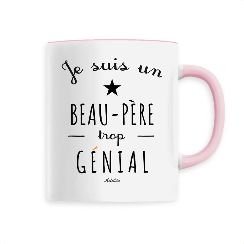 Cadeau anniversaire : Mug - Un Beau-Père trop Génial - 6 Coloris - Cadeau Original - Cadeau Personnalisable - Cadeaux-Positifs.com -Unique-Rose-