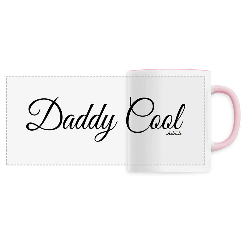 Cadeau anniversaire : Mug - Daddy Cool (Cursif) - Céramique - 6 Coloris - Cadeau Original - Cadeau Personnalisable - Cadeaux-Positifs.com -Unique-Rose-