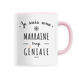 Mug - Une Marraine trop Géniale - 6 Coloris - Cadeau Original - Cadeau Personnalisable - Cadeaux-Positifs.com -Unique-Rose-
