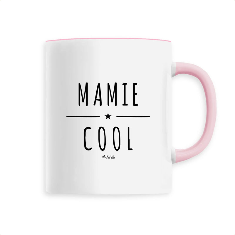 Cadeau anniversaire : Mug - Mamie Cool - 6 Coloris - Cadeau Original - Cadeau Personnalisable - Cadeaux-Positifs.com -Unique-Rose-
