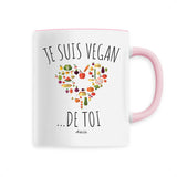 Mug - Je Suis Vegan de toi - 6 Coloris - Cadeau Engagé - Cadeau Personnalisable - Cadeaux-Positifs.com -Unique-Rose-
