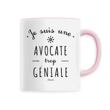 Mug - Une Avocate trop Géniale - 6 Coloris - Cadeau Original - Cadeau Personnalisable - Cadeaux-Positifs.com -Unique-Rose-