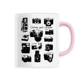 Mug - Appareils Photo Vintage / Choose your Weapon - 6 Coloris - Cadeau Personnalisable - Cadeaux-Positifs.com -Unique-Rose-