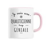 Mug - Je suis une Qualiticienne trop Géniale - 6 Coloris - Cadeau Original - Cadeau Personnalisable - Cadeaux-Positifs.com -Unique-Rose-