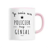 Mug - Un Policier trop Génial - 6 Coloris - Cadeau Original - Cadeau Personnalisable - Cadeaux-Positifs.com -Unique-Rose-