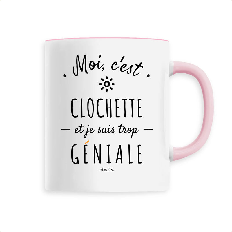 Cadeau anniversaire : Mug - Clochette est trop géniale - Céramique Premium - 6 Coloris - Cadeau Personnalisable - Cadeaux-Positifs.com -Unique-Rose-