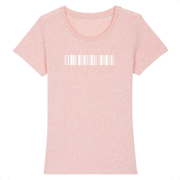 T-Shirt Premium Ajusté Personnalisable - MESSAGE CODÉ - Femme - Coton Bio - Cadeau Unique - Cadeau Personnalisable - Cadeaux-Positifs.com -XS-Rose-