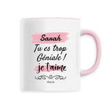 Mug - Sarah je t'aime - 6 Coloris - Cadeau Tendre - Cadeau Personnalisable - Cadeaux-Positifs.com -Unique-Rose-