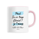 Mug - Paul je t'aime - 6 Coloris - Cadeau Tendre - Cadeau Personnalisable - Cadeaux-Positifs.com -Unique-Rose-