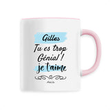 Mug - Gilles je t'aime - 6 Coloris - Cadeau Tendre - Cadeau Personnalisable - Cadeaux-Positifs.com -Unique-Rose-