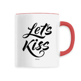 Mug - Let's Kiss - Céramique Premium - 6 Coloris - Cadeau Personnalisable - Cadeaux-Positifs.com -Unique-Rouge-