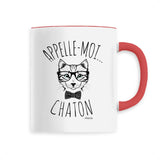 Mug - Appelle-Moi Chaton - 6 Coloris - Cadeau Original - Cadeau Personnalisable - Cadeaux-Positifs.com -Unique-Rouge-