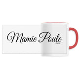 Mug - Mamie Poule (Cursif) - 6 Coloris - Cadeau Original - Cadeau Personnalisable - Cadeaux-Positifs.com -Unique-Rouge-